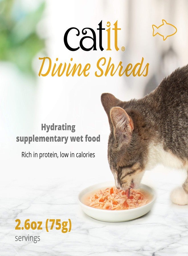 Catit Divine Shreds Premium Cat Food Topper, Tuna with Chicken & Wakame - Image 4